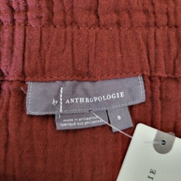 Anthropologie April GauzyTank Crimson Sz Small NWT - Picture 8 of 12